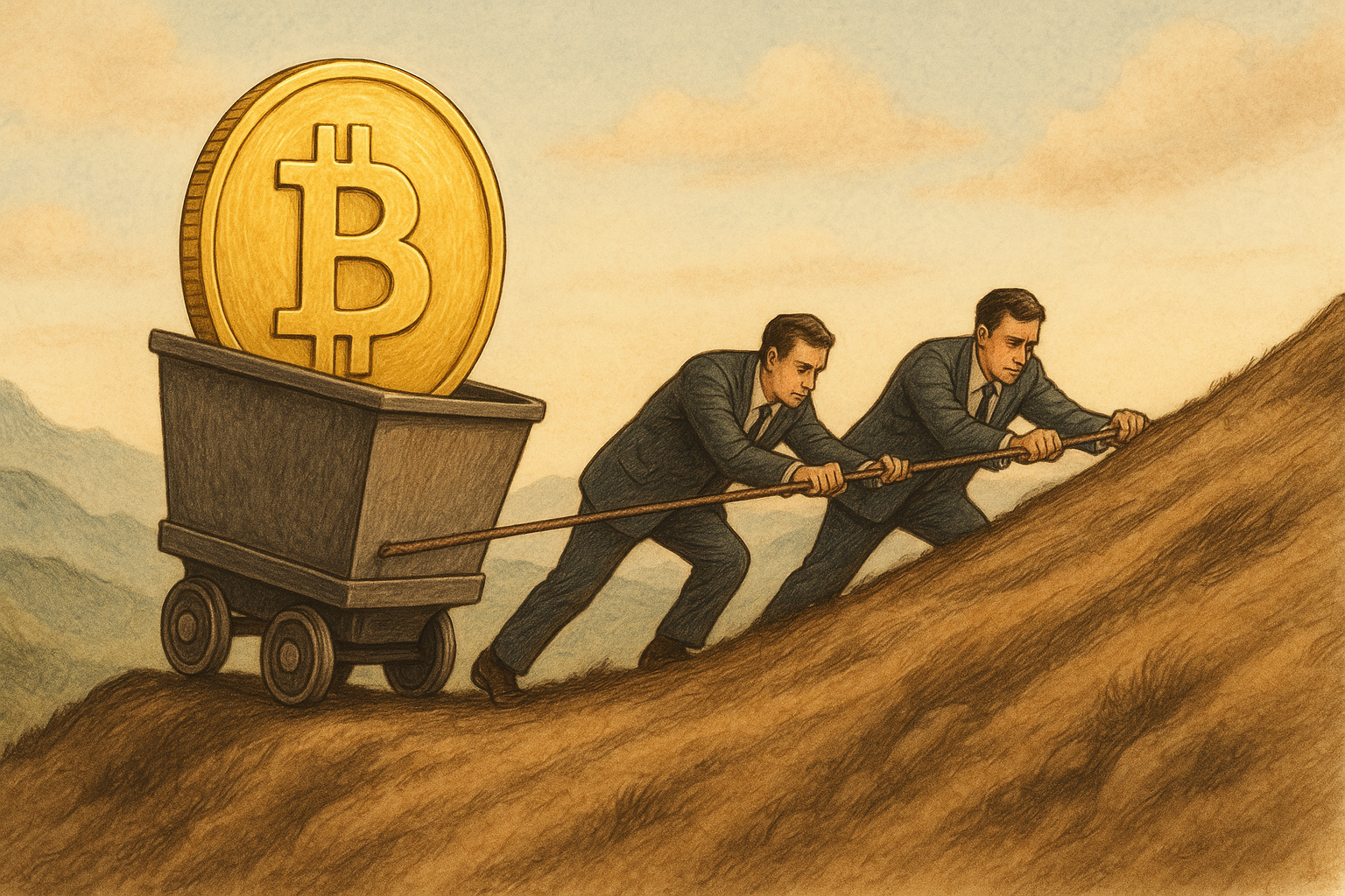 Bitcoin grinds its way to a new record high